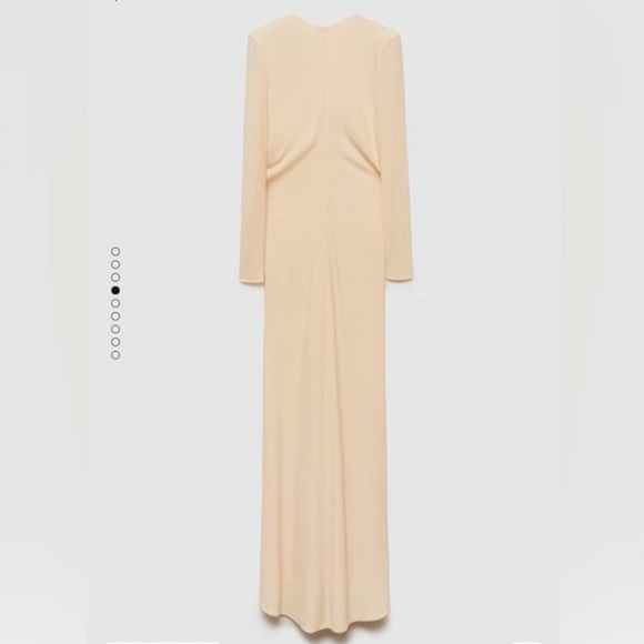 New Mango Carla Time Capsule Hoop Dress Gown with Gathered Opening, NWT - Picture 2 of 10